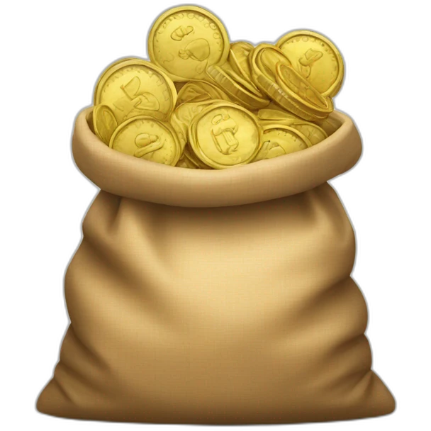 bag of coins emoji