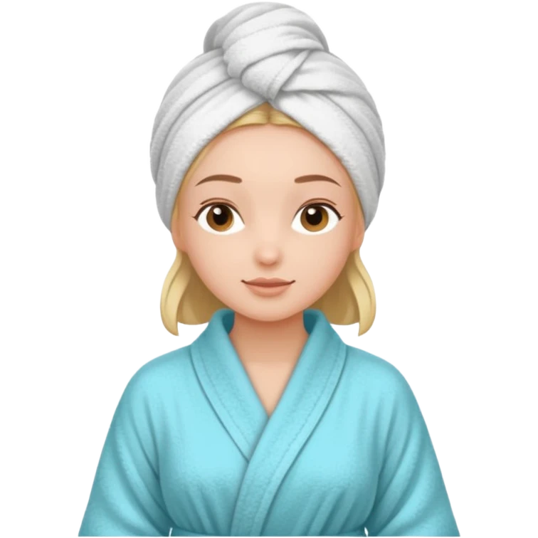 Расслабленная девушка в спа emoji