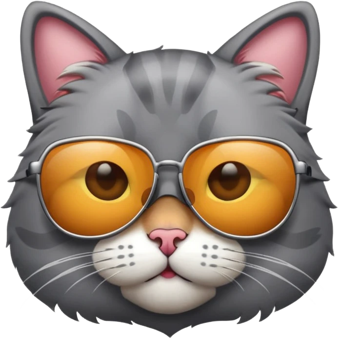 Cat wearing sunglasses emoji