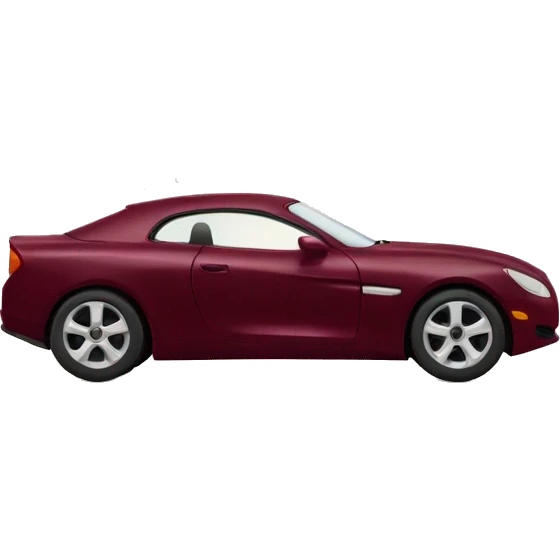 Wine red car emoji