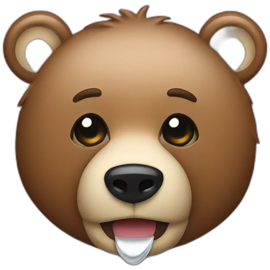 Bear vodka emoji