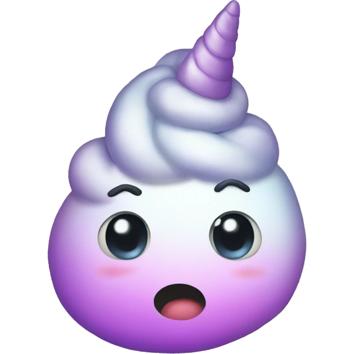 Unicorn poop emoji