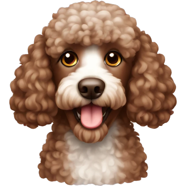 brown poodle emoji
