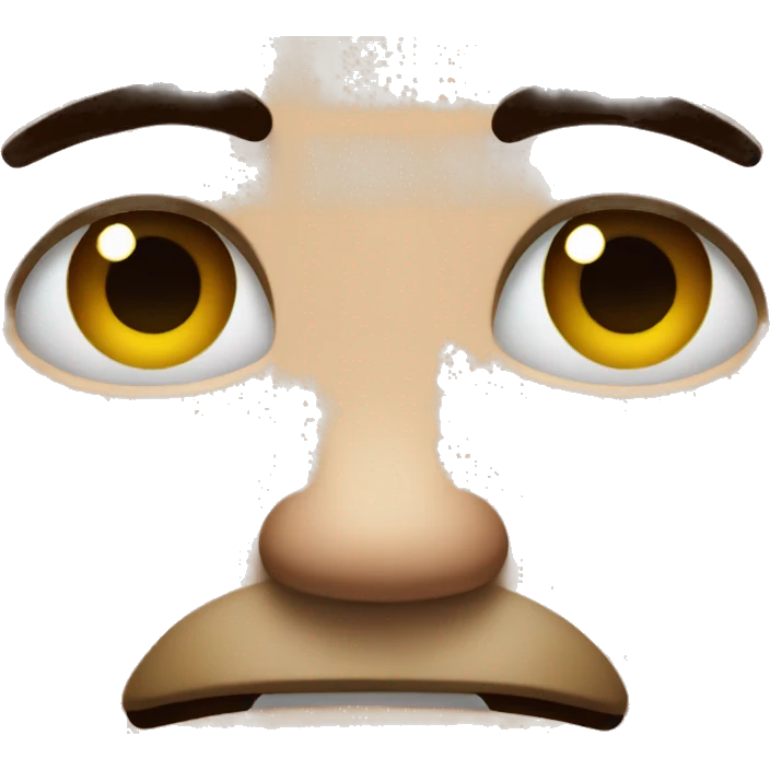 Annoyed face emoji