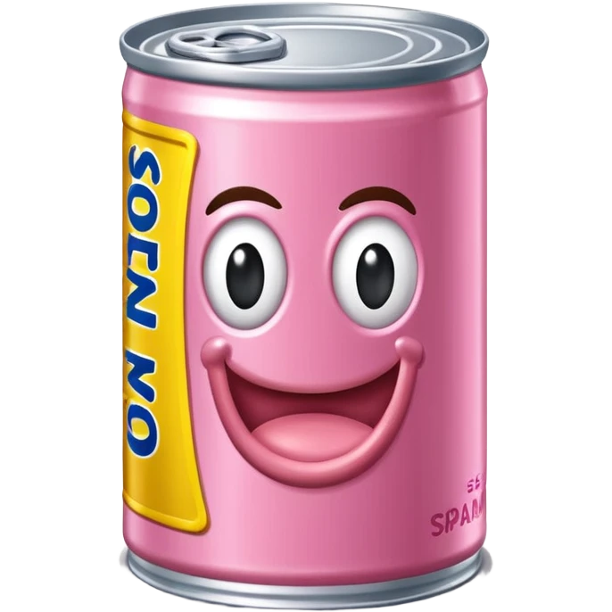 Jeff Koons style spam can sculpture  emoji