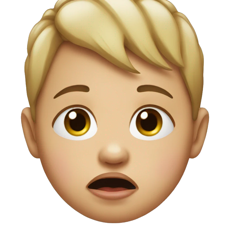 Crying baby emoji