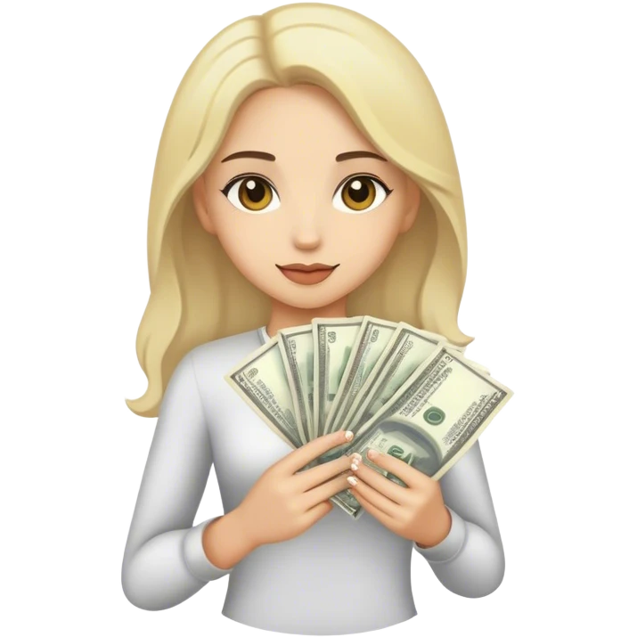 Girl cash emoji