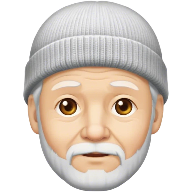 old man with beanie hat emoji