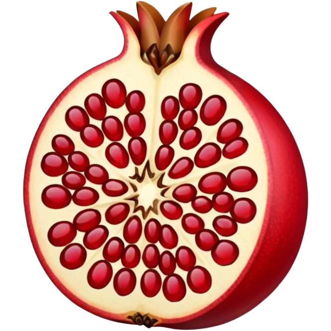 pomegranate sliced emoji