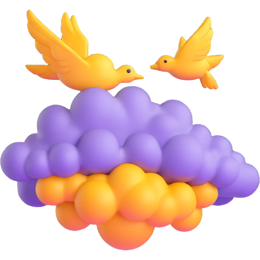 golden yellow Flying Nimbus cloud from Dragon Ball anime emoji