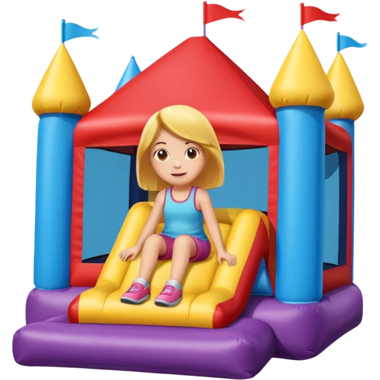girl-sitting-in-bouncy-house emoji