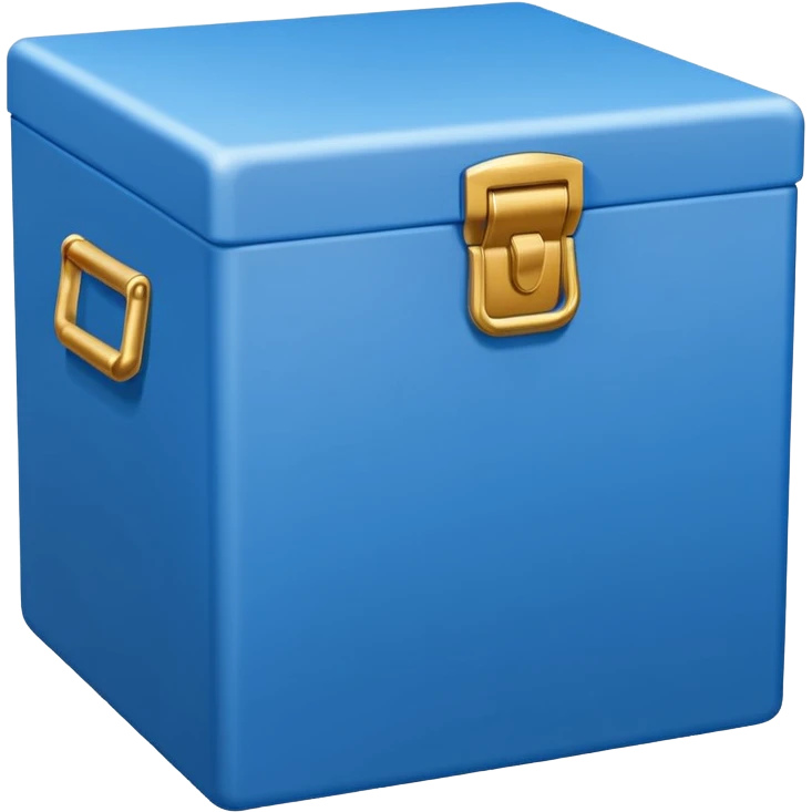 Insulated Delivery Box blue  emoji