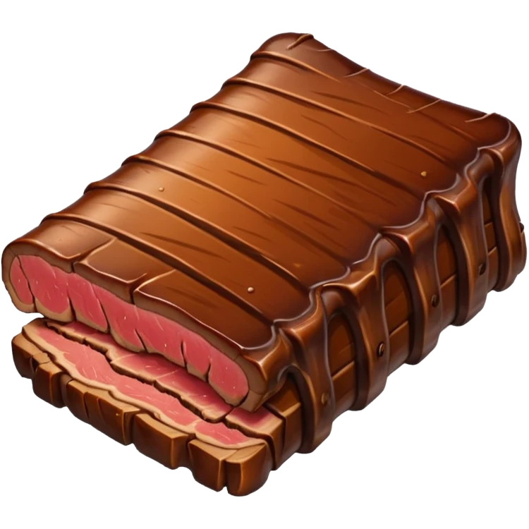 a single smoked beef rib smaller emoji