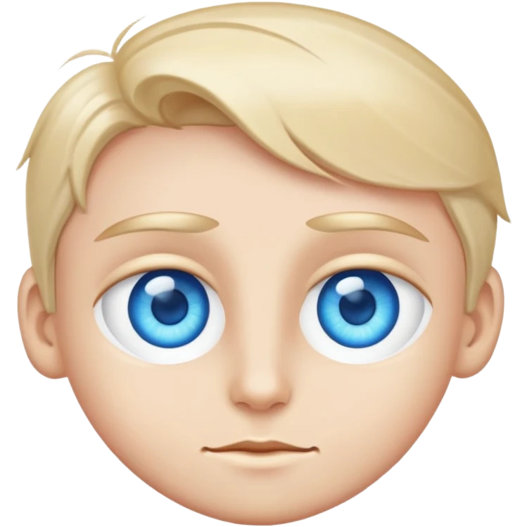 Blue eyes emoji