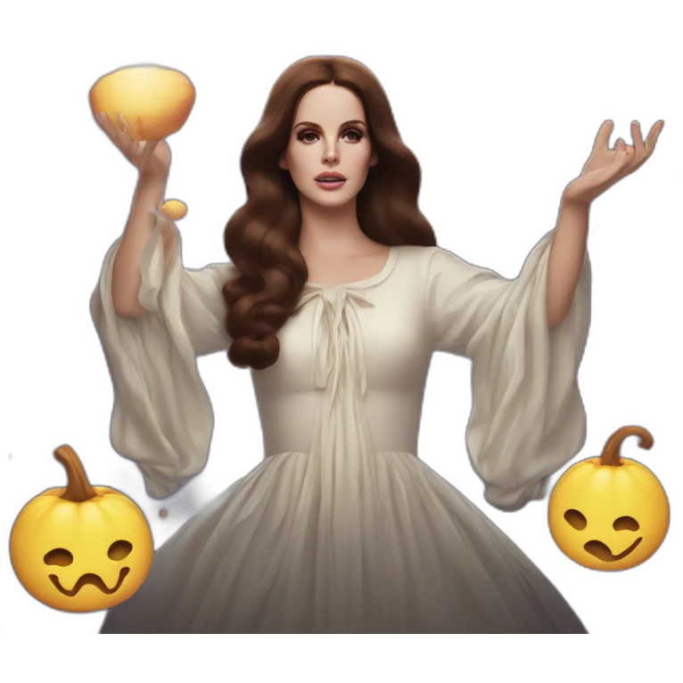 Lana Del Rey casting a spell emoji