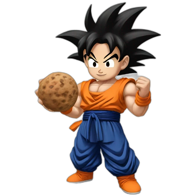 goku holding nuts emoji