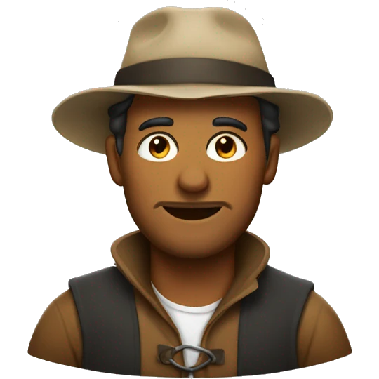 man in a shepherd's hat emoji
