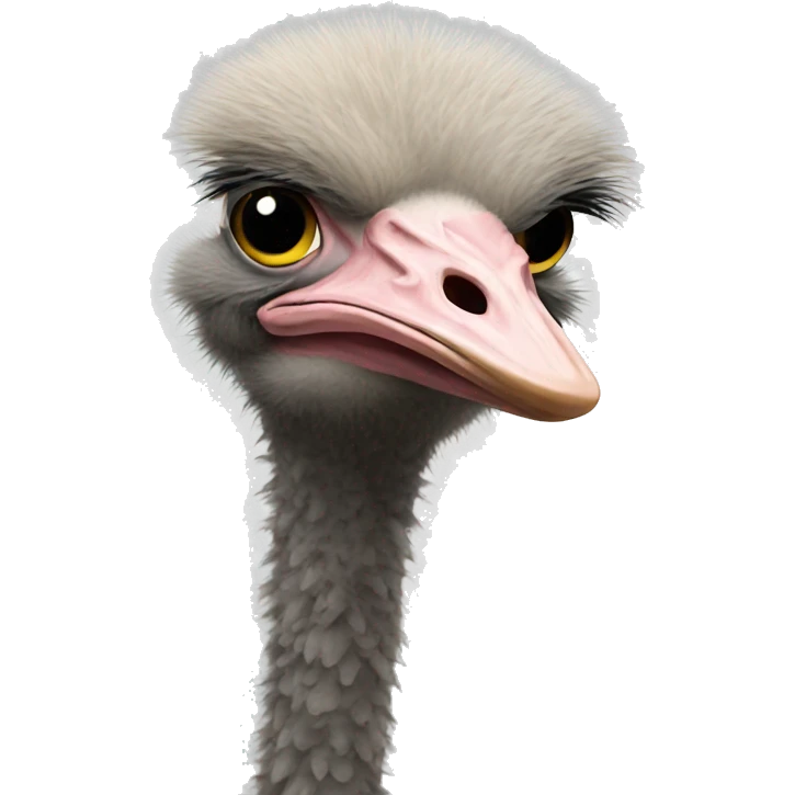 Ostrich pooping  emoji
