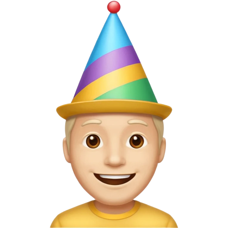 man with party hat emoji