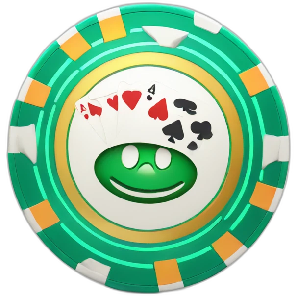 casino chip with hipnotic logo emoji