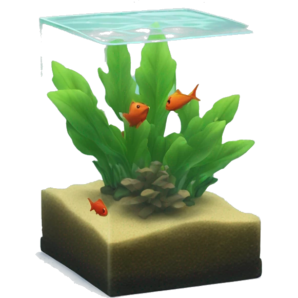Cube plant aquarium emoji