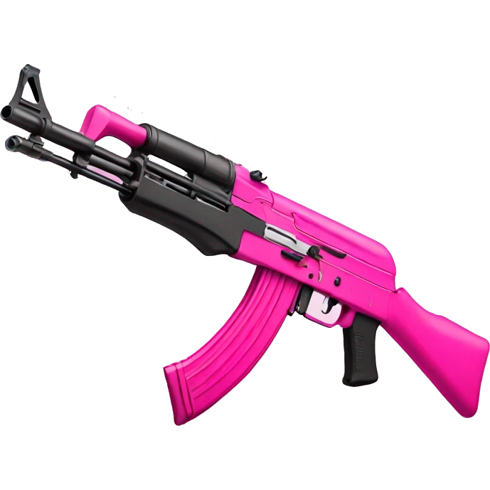Pink ak-47 emoji