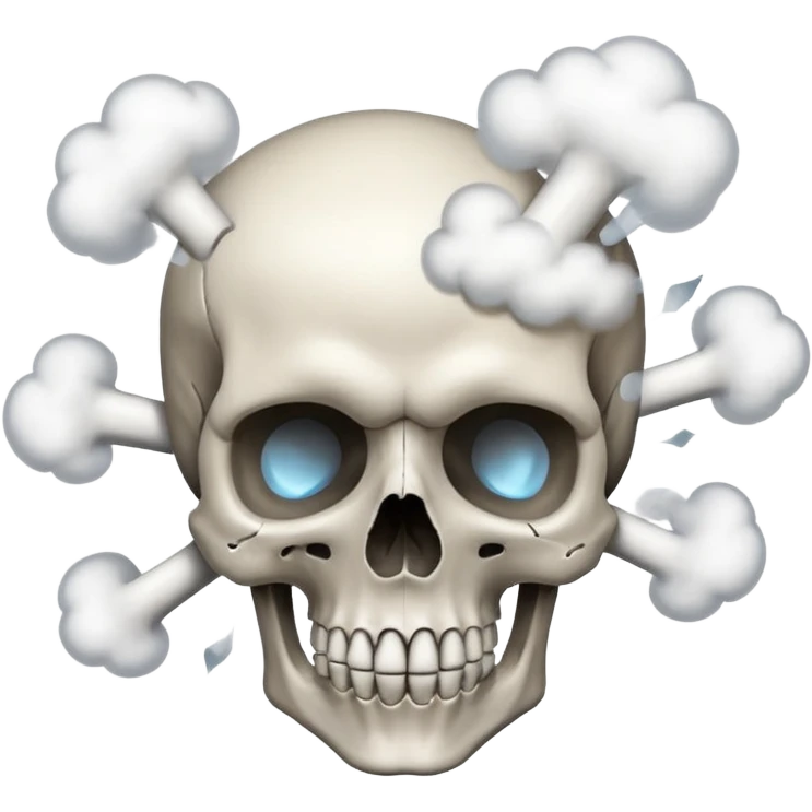Skull explotion emoji