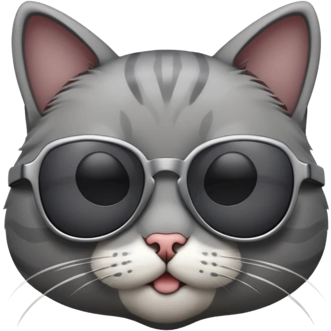 Cat with sunglasses emoji