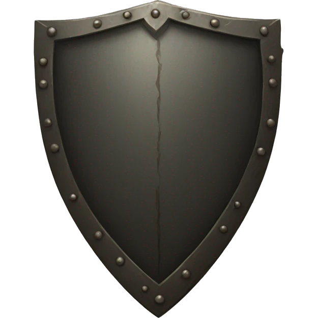Dark faded shield emoji