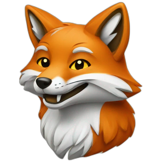 stoned fox emoji