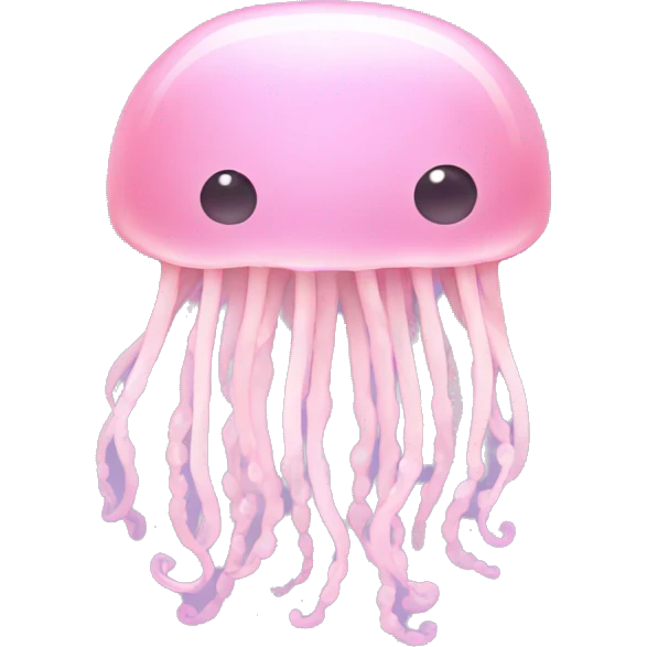 pastel light Pink jellyfish emoji