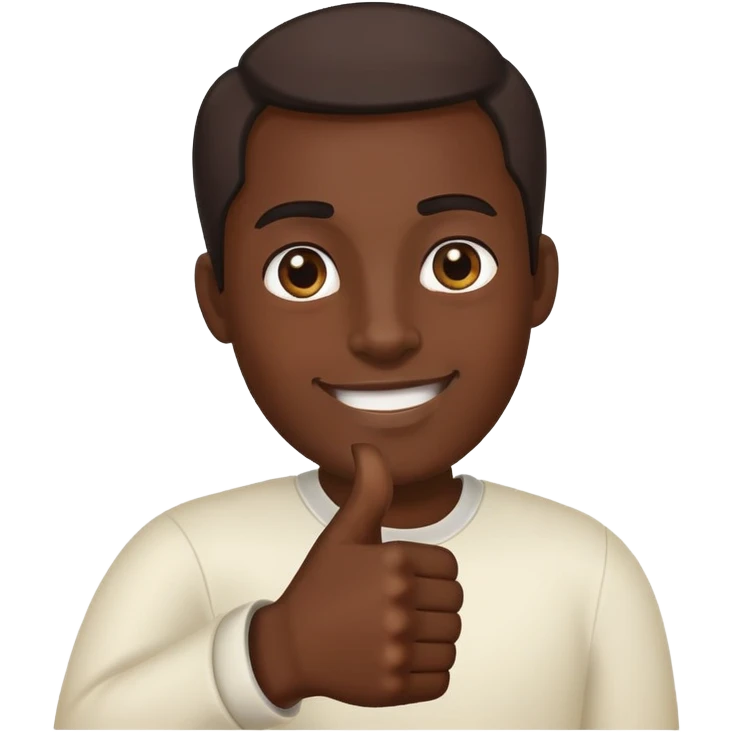 Dark skin thumbs up emoji