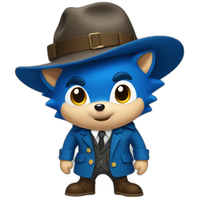 detective blue hedgehog emoji