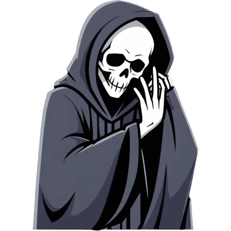 grim reaper doing a facepalm emoji