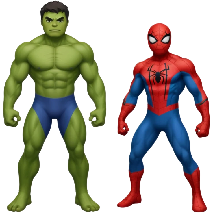 hulk e   homem aranha emoji