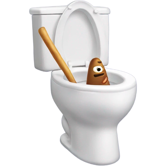 Skibidi toilet eating a drumstick  emoji