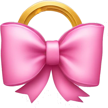 pink bow money and stars emoji