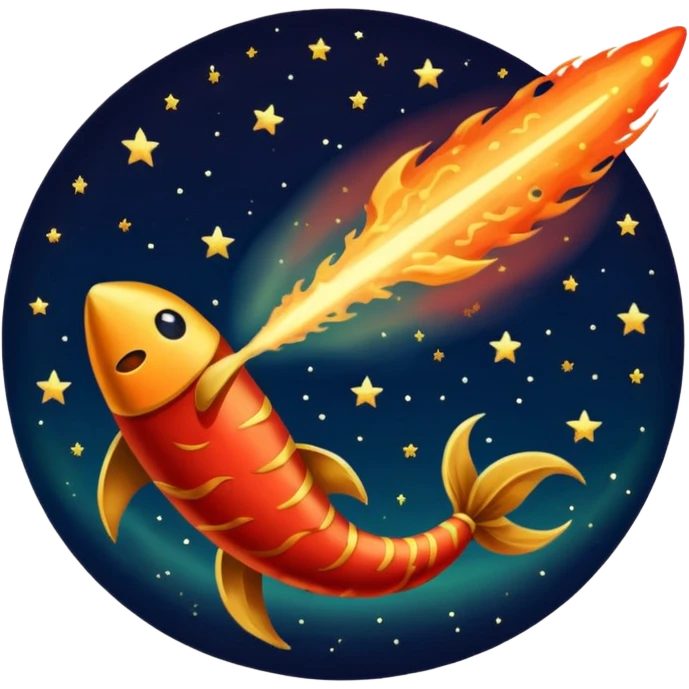 Vintage Planet comet. emoji