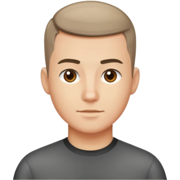 crew cut shorter hair emoji