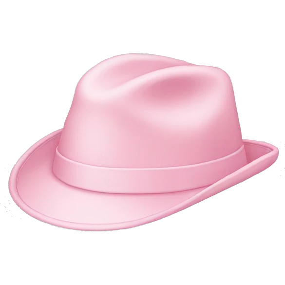 Light pink hat emoji