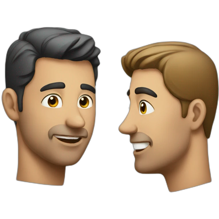 Man Appreciateing a man emoji