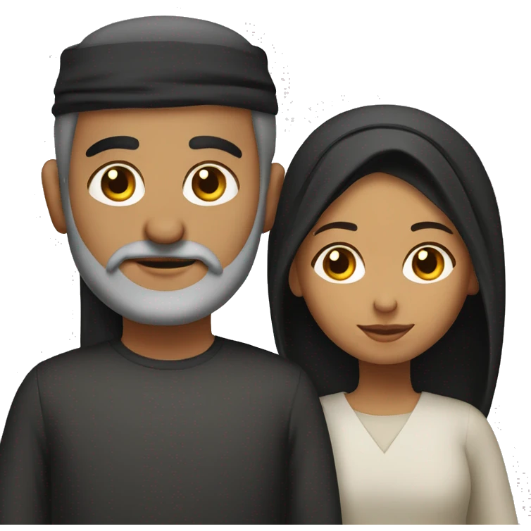 Arab and Turkish family Christian  emoji