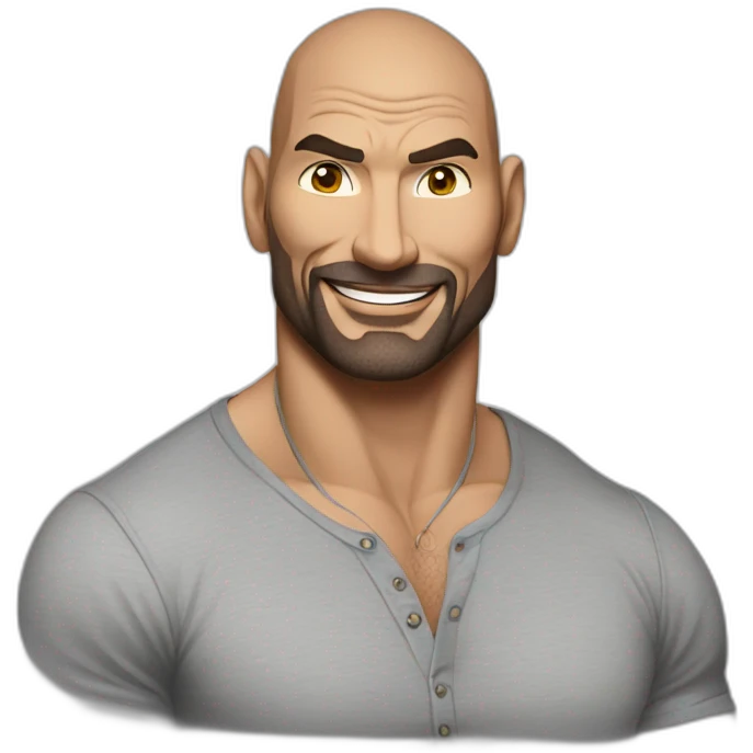 actor dave bautista cartoon wearing henley  emoji