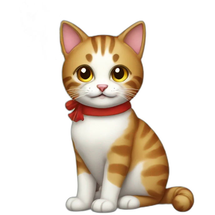 Christmas cat emoji