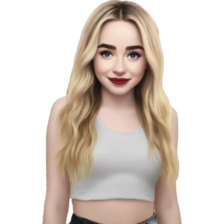 Sabrina Carpenter en playa emoji