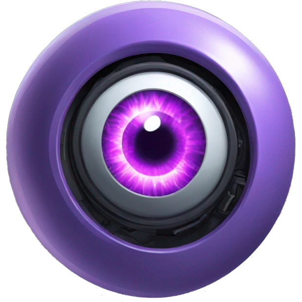 robot eye PURPLE TECH lens screen wheelchair flames pokemon emoji