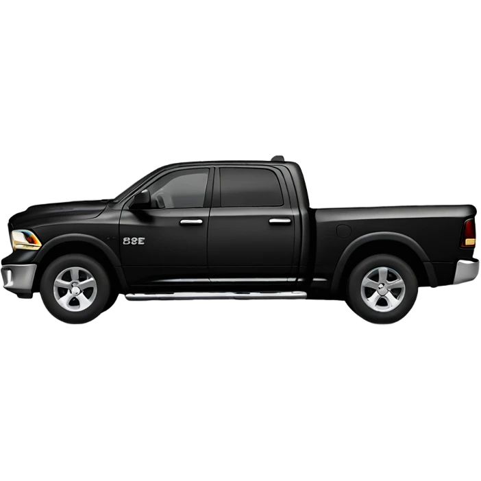 Black dodge ram 1500 emoji