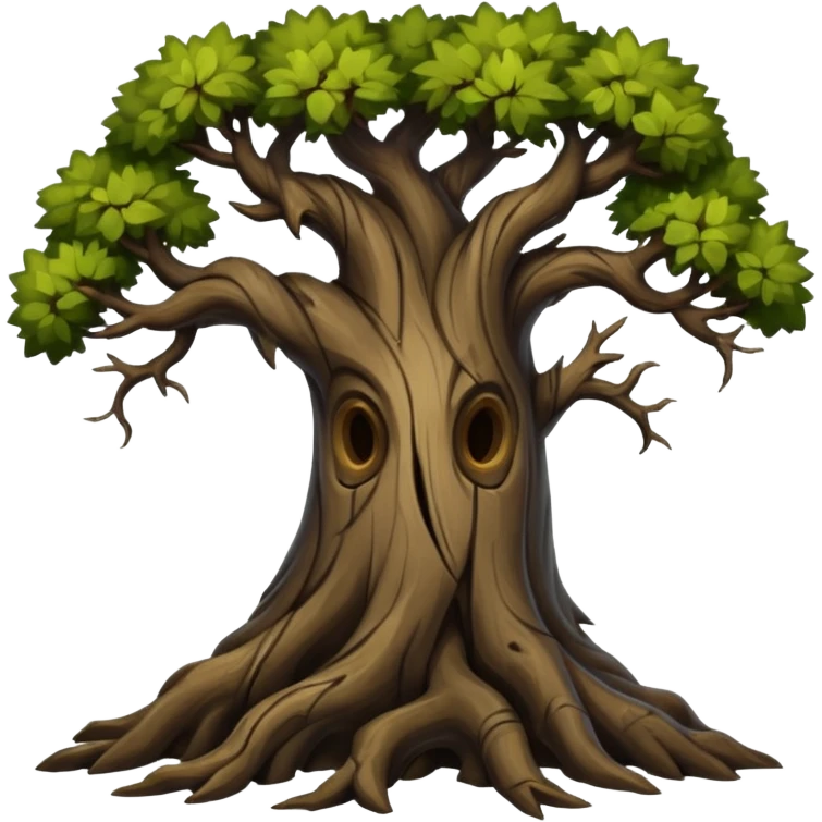 dark old deep tangled cracking trees  emoji