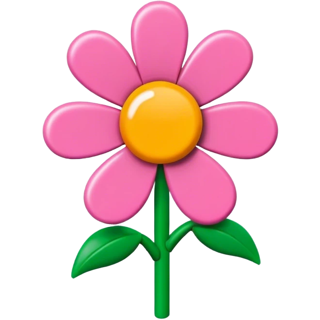Lego flower emoji