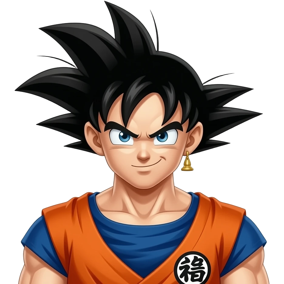 Son goku en emoji réaliste emoji